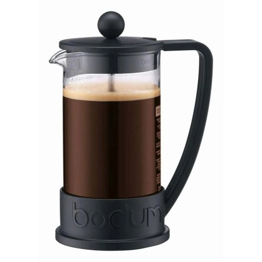 BODUM BRAZIL FRENCH PRESS COFFEE MAKER, 8 CUP, 1.0 L, 34 OZ - BLACK